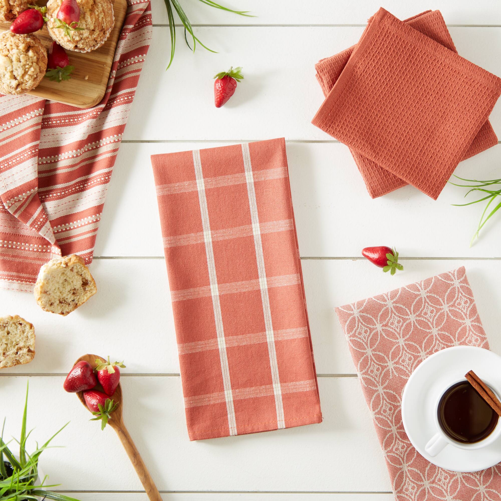 DII® Assorted Spice Dishtowel & Dishcloth (Set of 5)